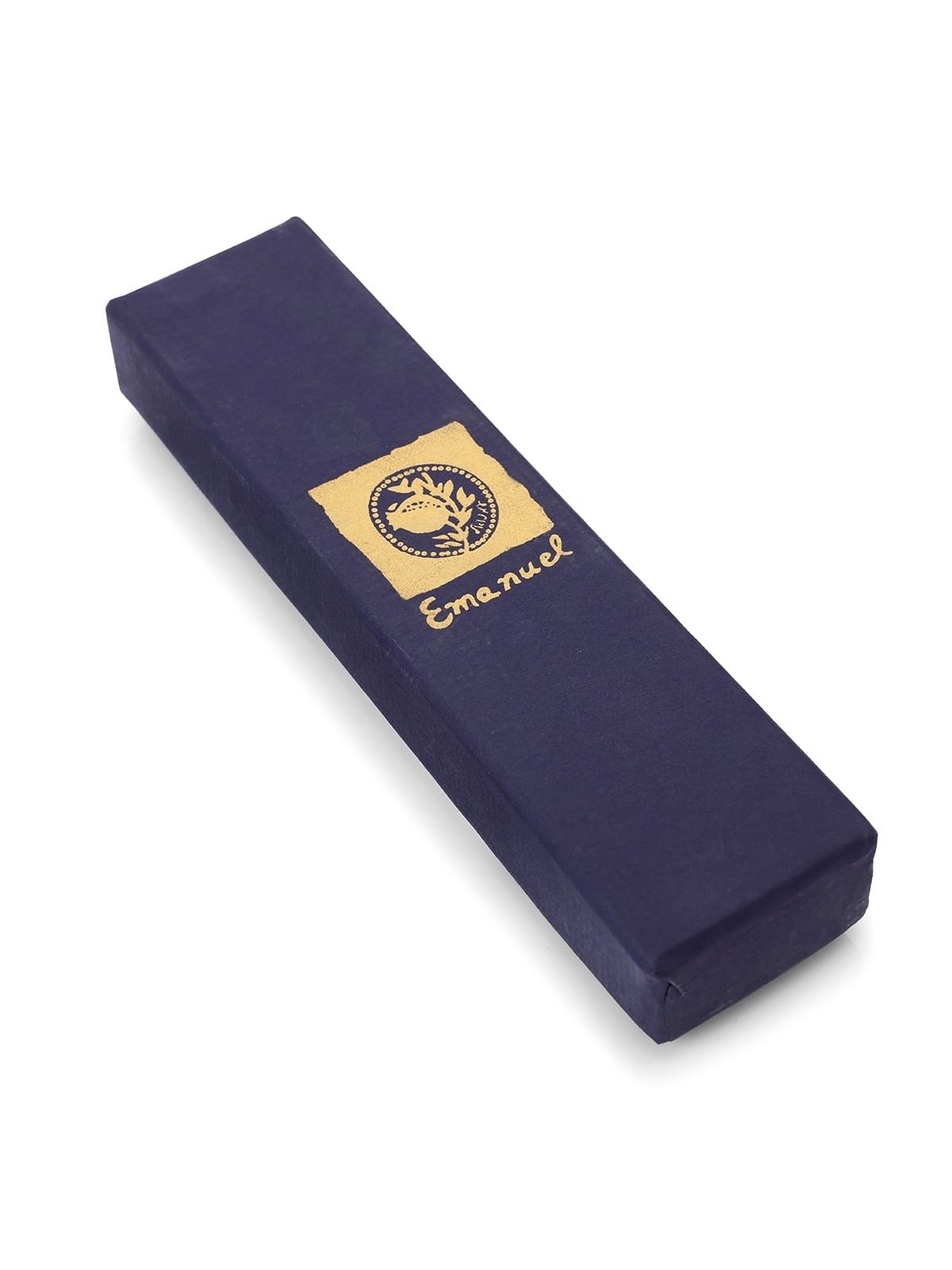 Yair Emanuel Laser Cut Hand Painted Metal Mezuzah - Pomegranate Branch