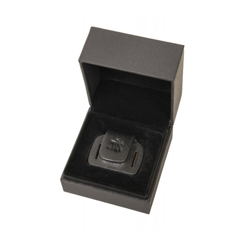 Black Leather Magnetic Tefillin Hand Strap Holder | Tefillin Parts