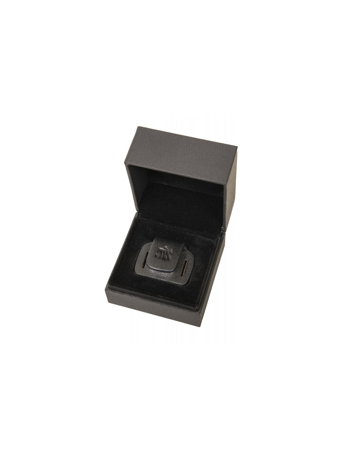 Black Leather Magnetic Tefillin Hand Strap Holder | Tefillin Parts