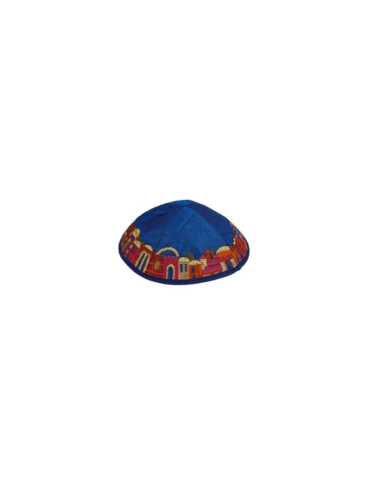 Jerusalem - Yair Emanuel Embroidered Silk Kippah