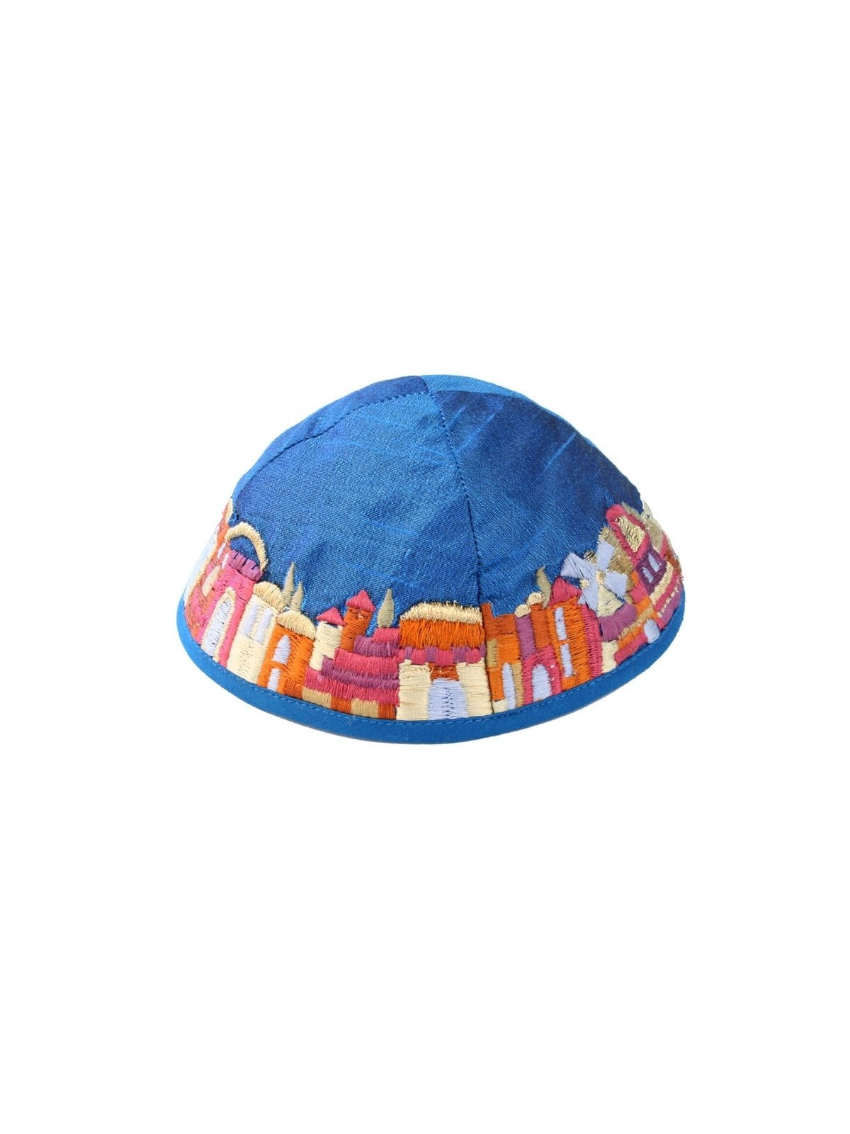 Jerusalem - Yair Emanuel Embroidered Silk Kippah