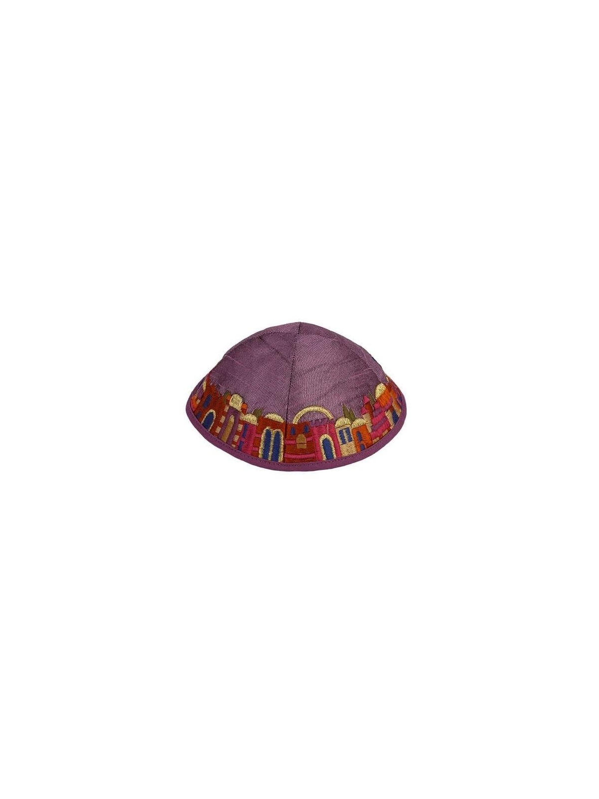 Jerusalem - Yair Emanuel Embroidered Silk Kippah