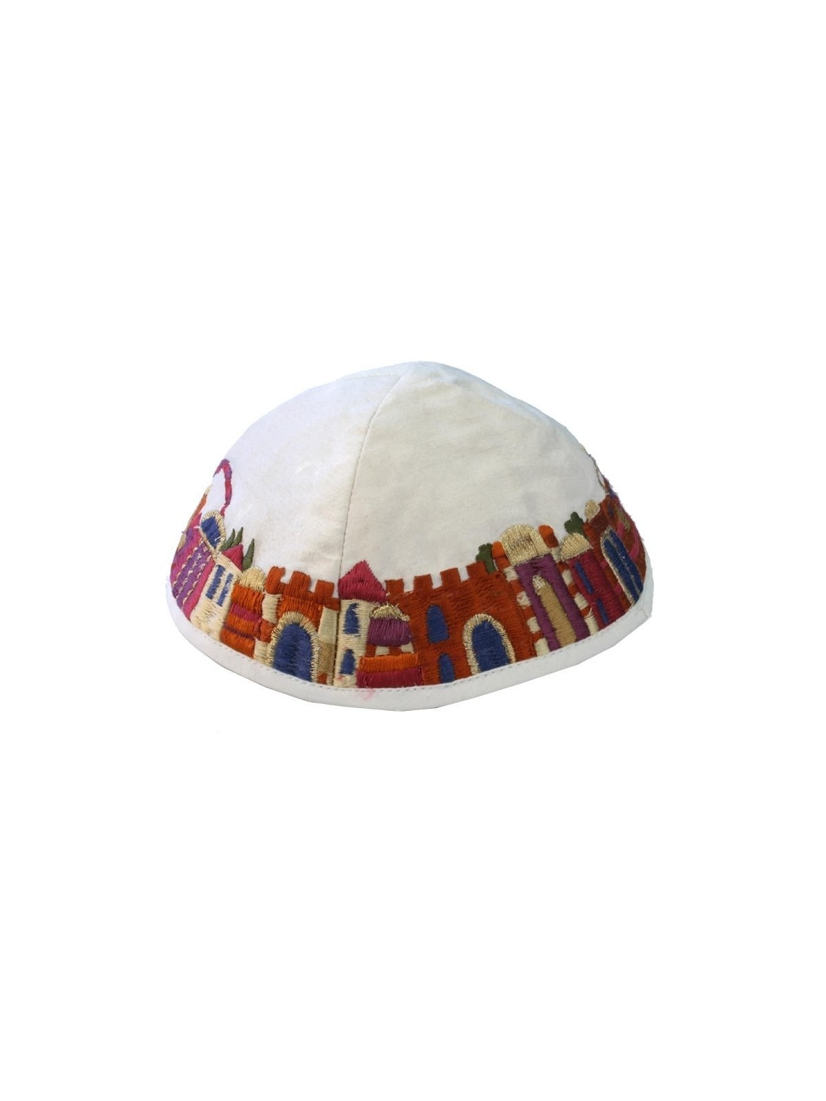 Jerusalem - Yair Emanuel Embroidered Silk Kippah