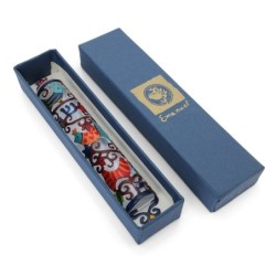 Yair Emanuel Laser Cut Hand Painted Metal Mezuzah - Birds