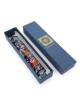 Yair Emanuel Laser Cut Hand Painted Metal Mezuzah - Birds