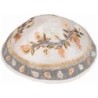 Yair Emanuel Embroidered Silk Kippah - Pomegranates