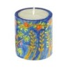 Yair Emanuel Memorial (Yahrzeit) Candle Holder with Painted Designs