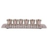 Yair Emanuel Textured Nickel Set of 6 Small Kiddush Cups with Tray (Si