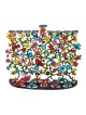 Yair Emanuel Butterflies and Flowers Hand-Painted Hanukkah Menorah