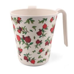 Yair Emanuel Bamboo Pomegranates Washing Cup (Netilat Yadayim)