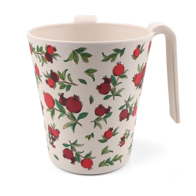 Yair Emanuel Bamboo Pomegranates Washing Cup (Netilat Yadayim)