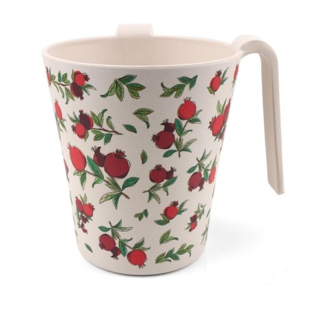 Yair Emanuel Bamboo Pomegranates Washing Cup (Netilat Yadayim)