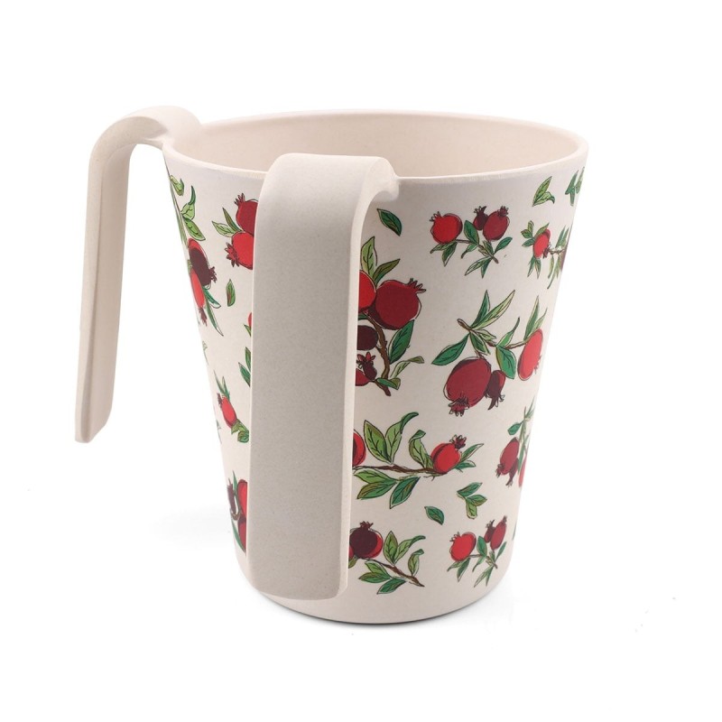 Yair Emanuel Bamboo Pomegranates Washing Cup (Netilat Yadayim)
