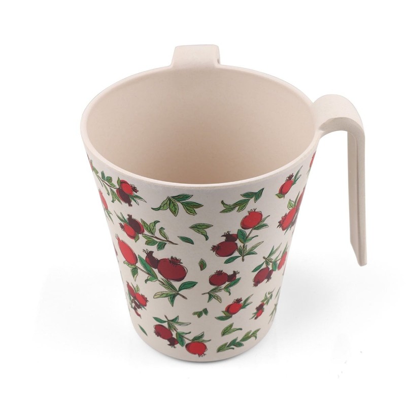 Yair Emanuel Bamboo Pomegranates Washing Cup (Netilat Yadayim)