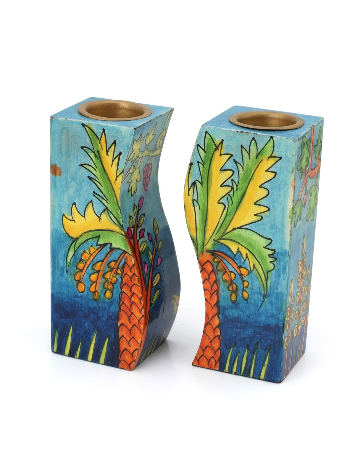 Yair Emanuel Fitted Candlesticks - Seven Species