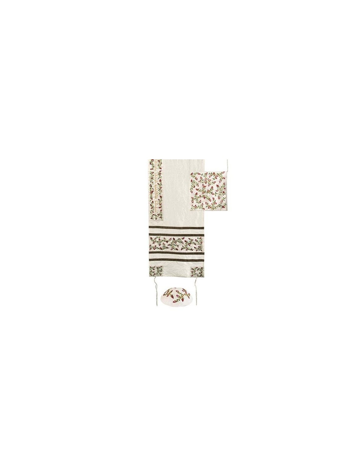 Pomegranates: Yair Emanuel Embroidered Women's Tallit