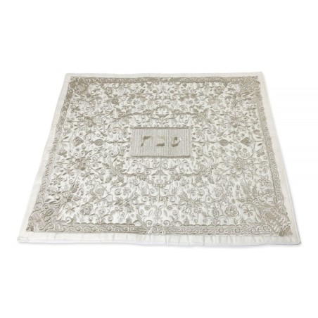 Flowers & Pomegranates: Yair Emanuel Fully Embroidered Challah Cover (