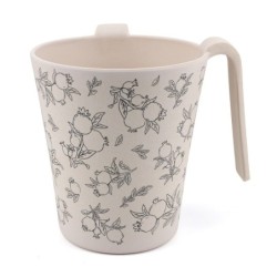 Yair Emanuel Bamboo Pomegranates Washing Cup (Netilat Yadayim) - Black