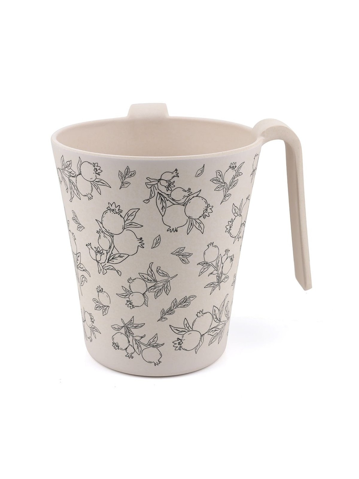 Yair Emanuel Bamboo Pomegranates Washing Cup (Netilat Yadayim) - Black