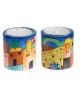Yair Emanuel Hand Painted Wooden Candlesticks