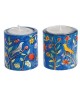Yair Emanuel Hand Painted Wooden Candlesticks