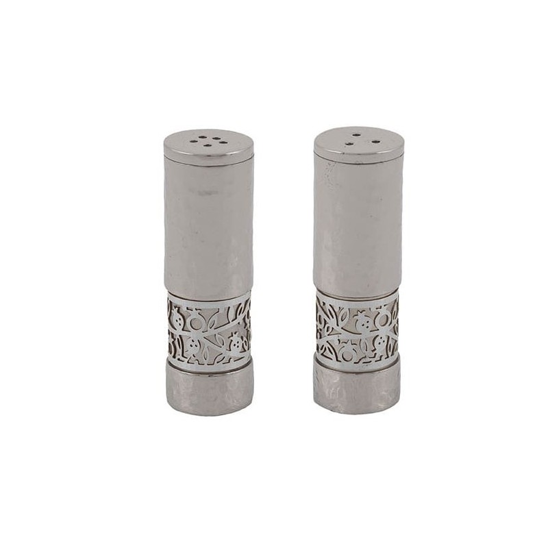 Yair Emanuel Anodized Aluminum Pomegranates Salt and Pepper Shaker Set