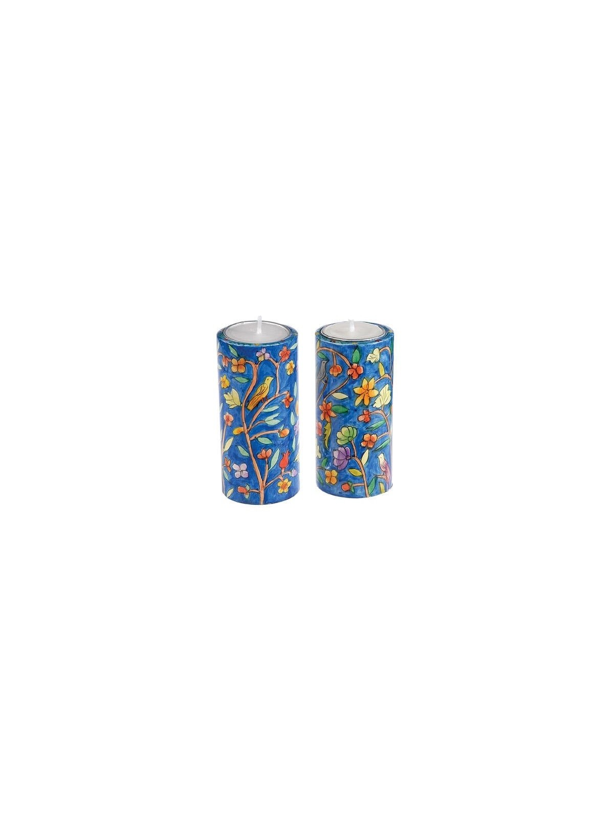Yair Emanuel Round Candlesticks - Oriental (large)