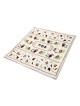 Yair Emanuel Embroidered Matzah Cover and Afikomen Bag - Rows of Pomeg