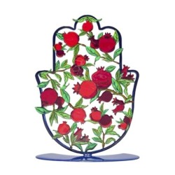 Decorative Painted Standing Hamsa by Yair Emanuel