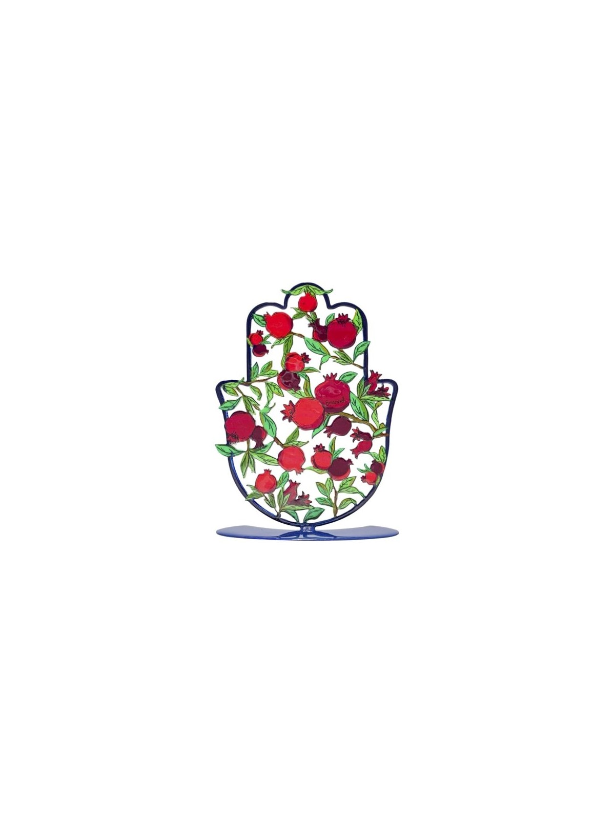Decorative Painted Standing Hamsa by Yair Emanuel