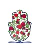 Decorative Painted Standing Hamsa by Yair Emanuel