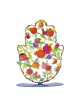 Decorative Painted Standing Hamsa by Yair Emanuel