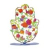 Decorative Painted Standing Hamsa by Yair Emanuel