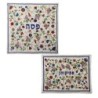 Yair Emanuel Embroidered Matzah Cover and Afikomen Bag - Flowers