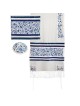 Yair Emanuel Birds and Flowers Full Embroidered Raw Silk Women's Talli