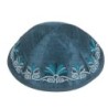 Yair Emanuel Embroidered Silk Kippah - Flowers