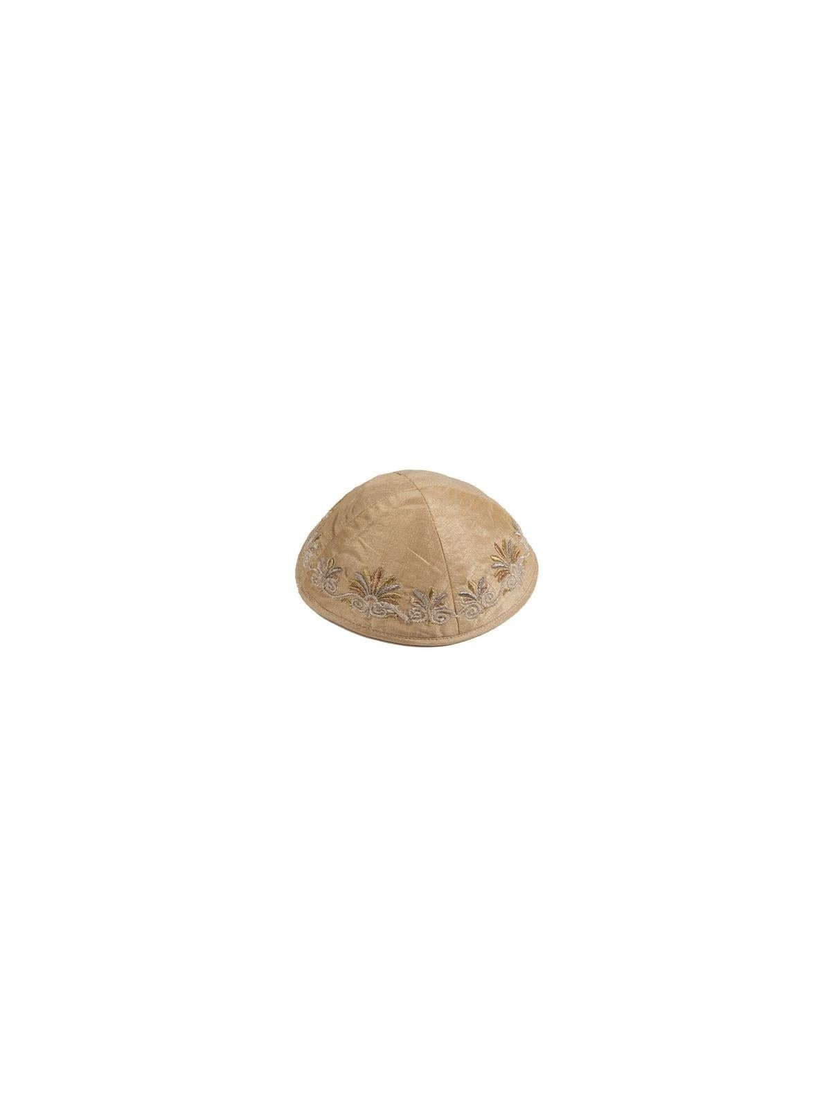 Yair Emanuel Embroidered Silk Kippah - Flowers