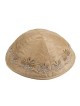 Yair Emanuel Embroidered Silk Kippah - Flowers