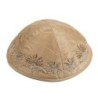 Yair Emanuel Embroidered Silk Kippah - Flowers