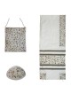 Yair Emanuel Embroidered 'Tallisack' Tallit - Flowers (White)