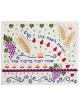 Yair Emanuel Raw Silk Embroidered Challah Cover with Seven Species