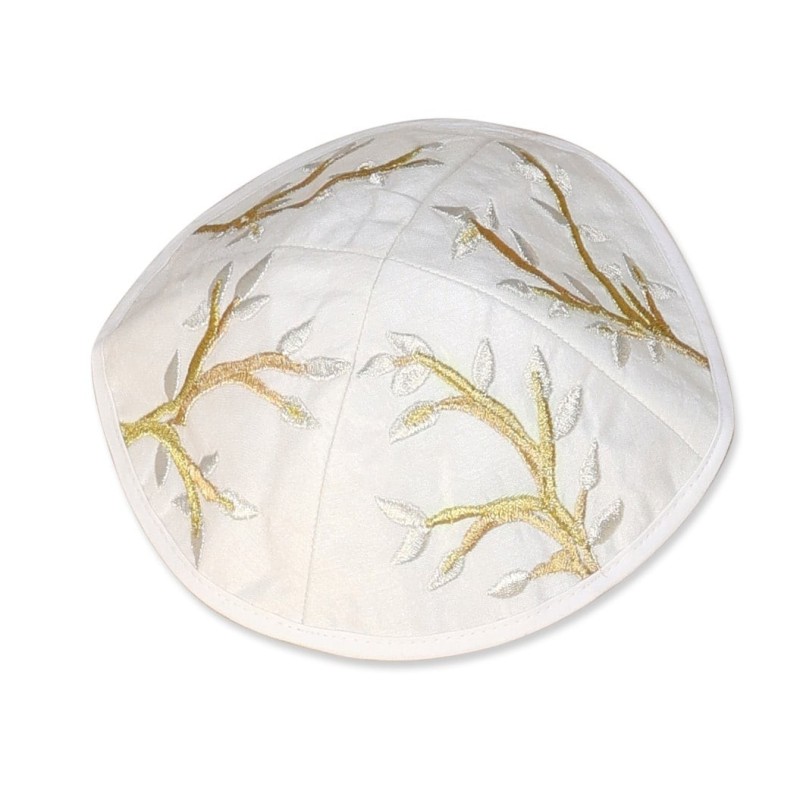 Yair Emanuel Embroidered Tree of Life Tallit - Gold & Silver