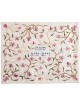 Yair Emanuel Raw Silk Embroidered Challah Cover with Pink Tulips