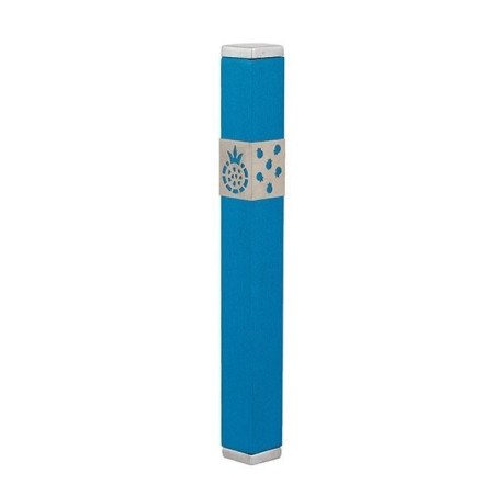 Yair Emanuel Stainless Steel Pomegranate Mezuzah (Choice of Colors)
