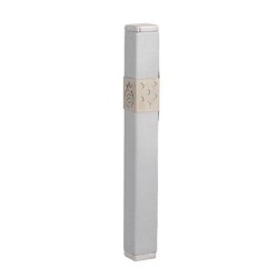 Yair Emanuel Stainless Steel Pomegranate Mezuzah (Choice of Colors)