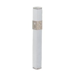 Yair Emanuel Stainless Steel Pomegranate Mezuzah (Choice of Colors)