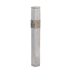 Yair Emanuel Stainless Steel Pomegranate Mezuzah (Choice of Colors)