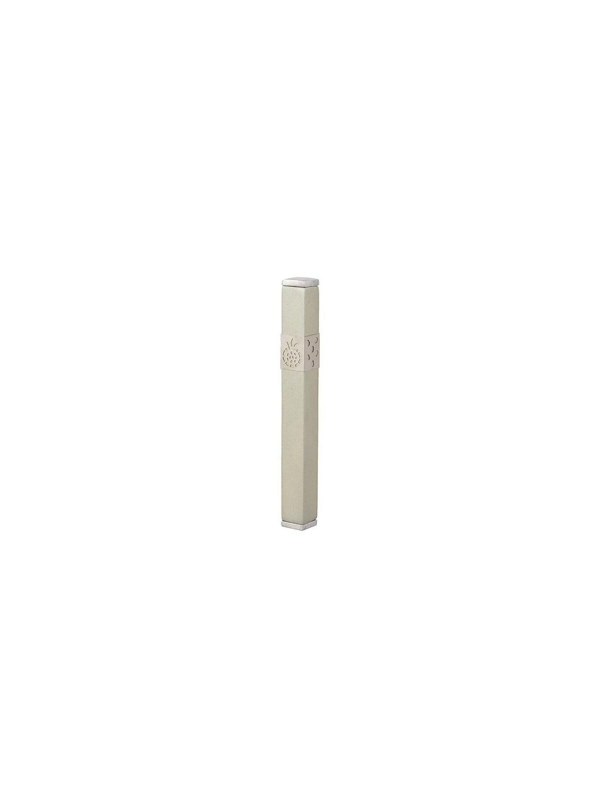 Yair Emanuel Stainless Steel Pomegranate Mezuzah (Choice of Colors)