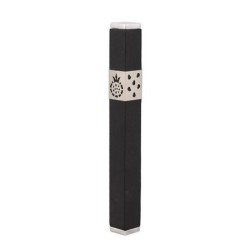 Yair Emanuel Stainless Steel Pomegranate Mezuzah (Choice of Colors)