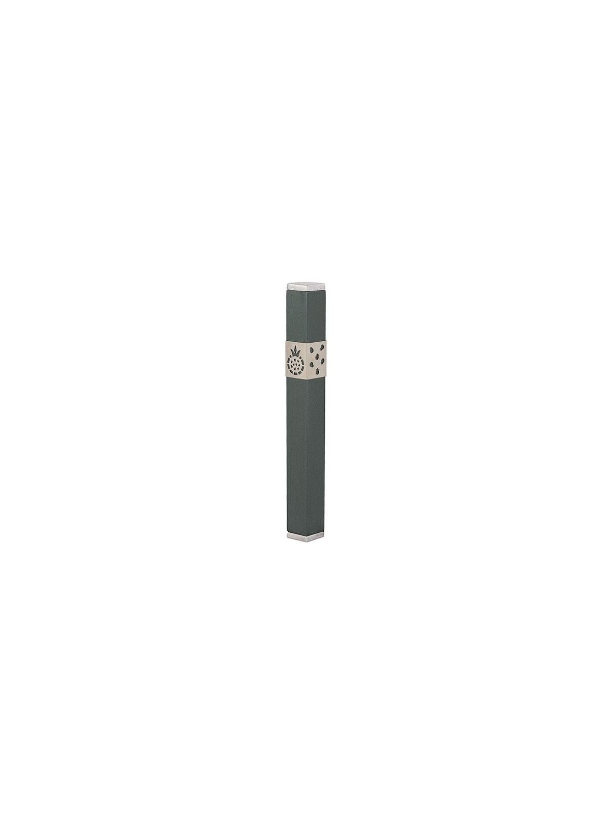 Yair Emanuel Stainless Steel Pomegranate Mezuzah (Choice of Colors)
